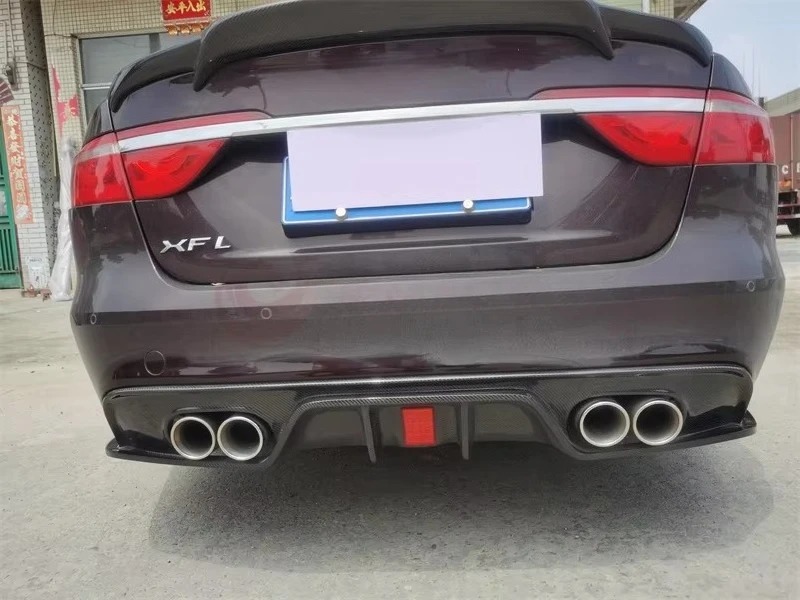 Carbon Fiber Rear Bumper Lip Diffuser Spoiler Sedan 4-Door 2015-2017 Car Tuning Parts for  XE XEL XF XFL